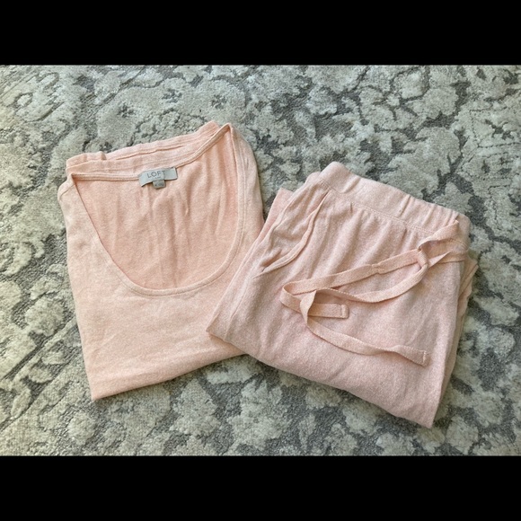 LOFT Other - Loft Sleep peach pink pajama set